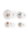 Royal Worcester Wrendale Designs mõõdunõud Birds 4 tk