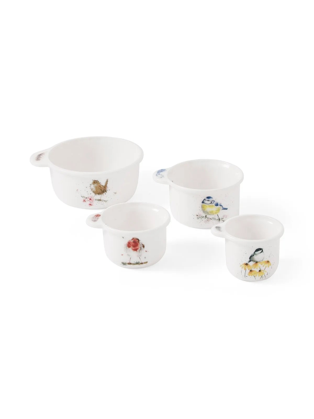 Royal Worcester Wrendale Designs mõõdunõud Birds 4 tk