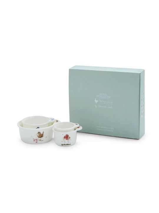 Royal Worcester Wrendale Designs mõõdunõud Birds 4 tk
