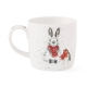 Royal Worcester Wrendale Designs Mug  Snow Angel (Rabbit & Robin) 0,31 l