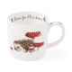 Royal Worcester Wrendale Designs krūze Home For Christmas (Hedgehog) 0,31 l