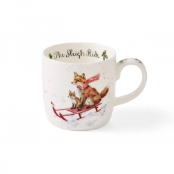 Royal Worcester Wrendale Designs kruus Sleigh Ride (Fox) 0,31 l