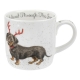 Royal Worcester Wrendale Designs kruus Dachshund Through The Snow (taksi) 0,31 l