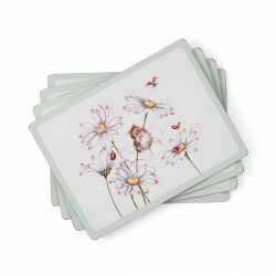 Pimpernel Wrendale Designs pöytätabletti Wildflowers 4 kpl