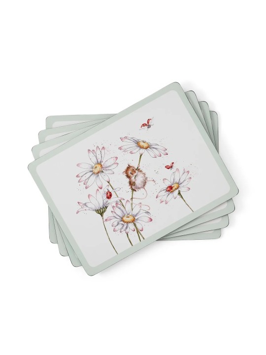 Pimpernel Wrendale Designs Large Wildflowers 4 Placemats