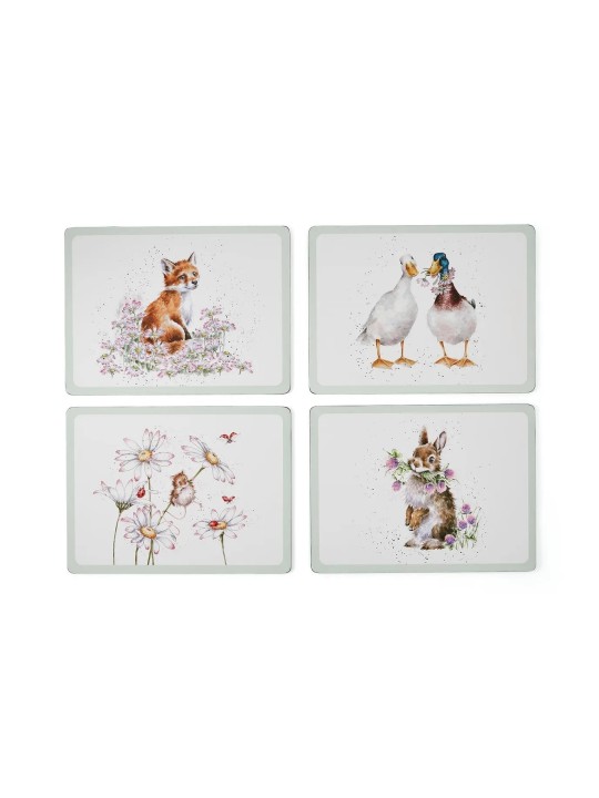 Pimpernel Wrendale Designs kohamatt Wildflowers 4 tk