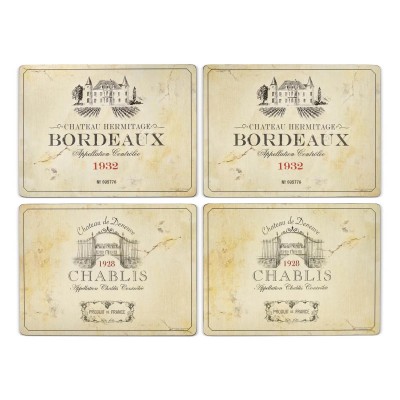 Pimpernel Vin de France Set of 4 Large Placemats