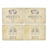 Pimpernel stalo kilimėlis Vin de France 4 vnt