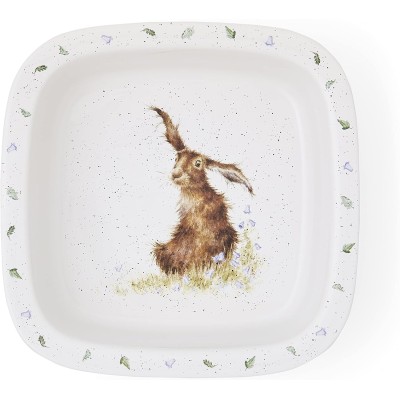 Royal Worcester Wrendale Designs Hare Square Dish