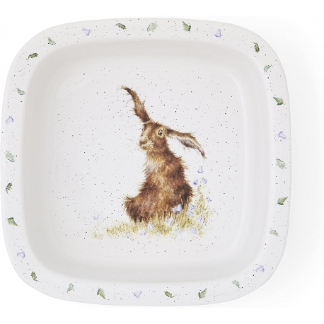 Royal Worcester Wrendale Designs Hare Square Dish