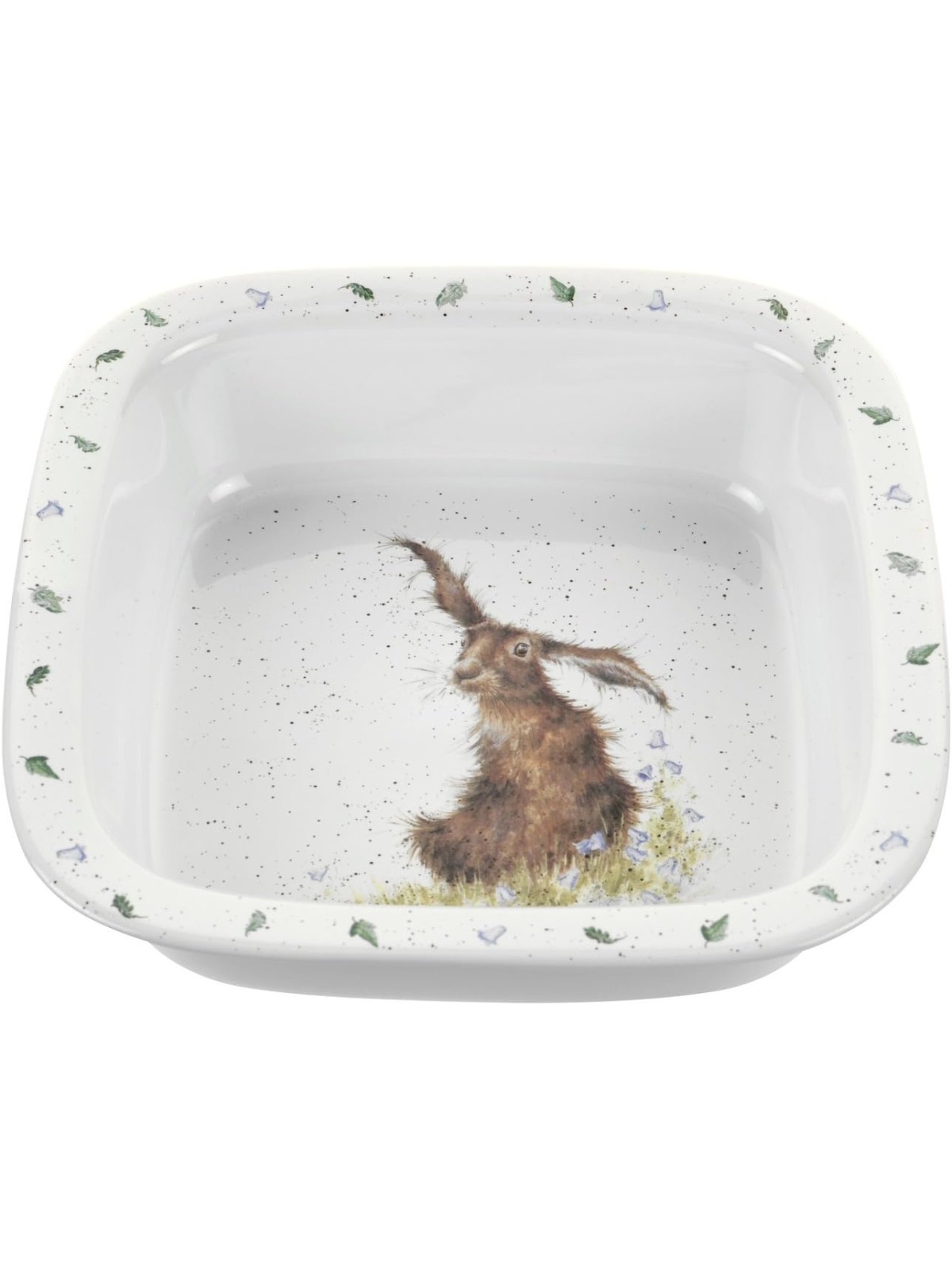 Royal Worcester Wrendale Designs Hare Square Dish