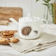 Royal Worcester Wrendale Designs teapot Hedgehog & Mouse