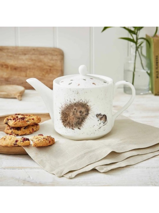 Royal Worcester Wrendale Designs teekann Hedgehog & Mouse