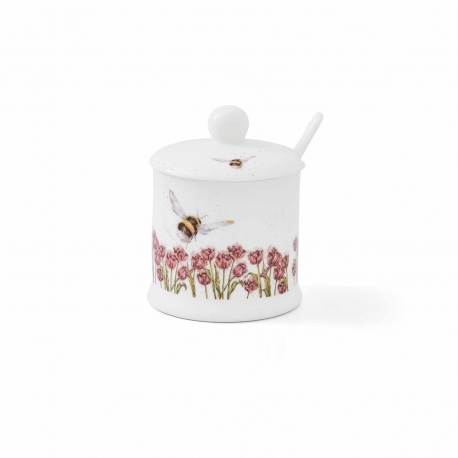 Royal Worcester Wrendale Designs säilituspurk lusikaga Bumble Bee