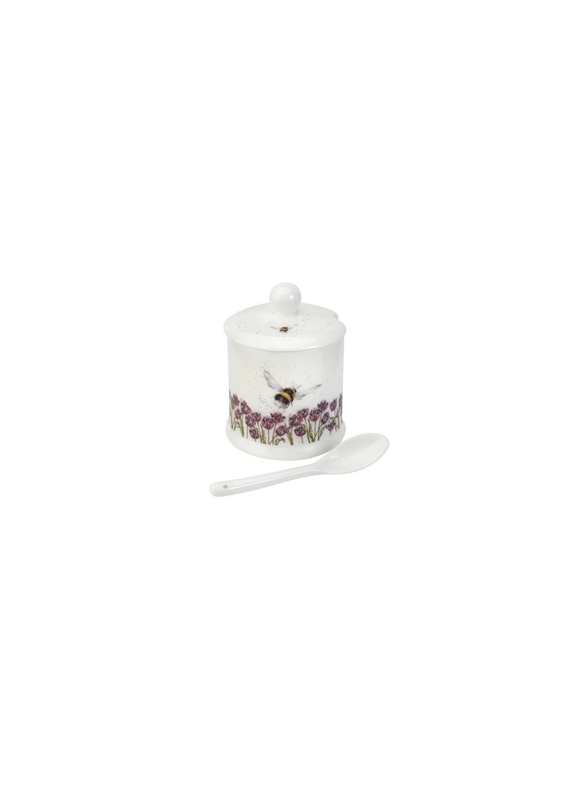 Royal Worcester Wrendale Designs säilituspurk lusikaga Bumble Bee