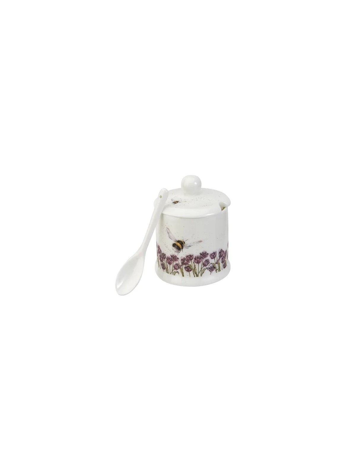 Royal Worcester Wrendale Designs säilituspurk lusikaga Bumble Bee