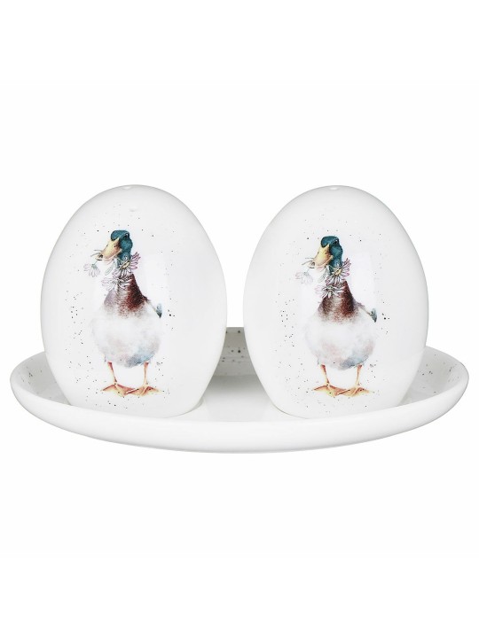 Royal Worcester Wrendale Designs sool & pipar alusel Ducs