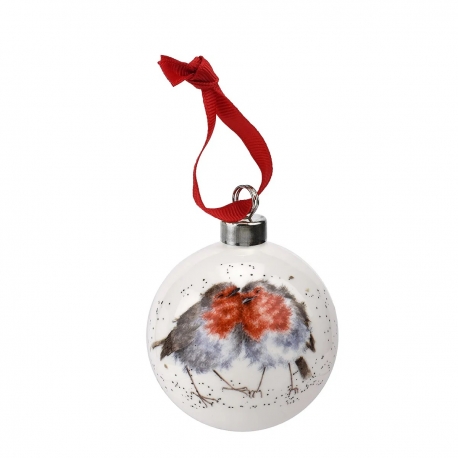 Royal Worcester Wrendale Designs "Ho Ho Ho Pupujussin" joulukoriste