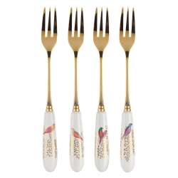 Portmeirion Sara Miller Chelsea Set of 4 Pastry Forks