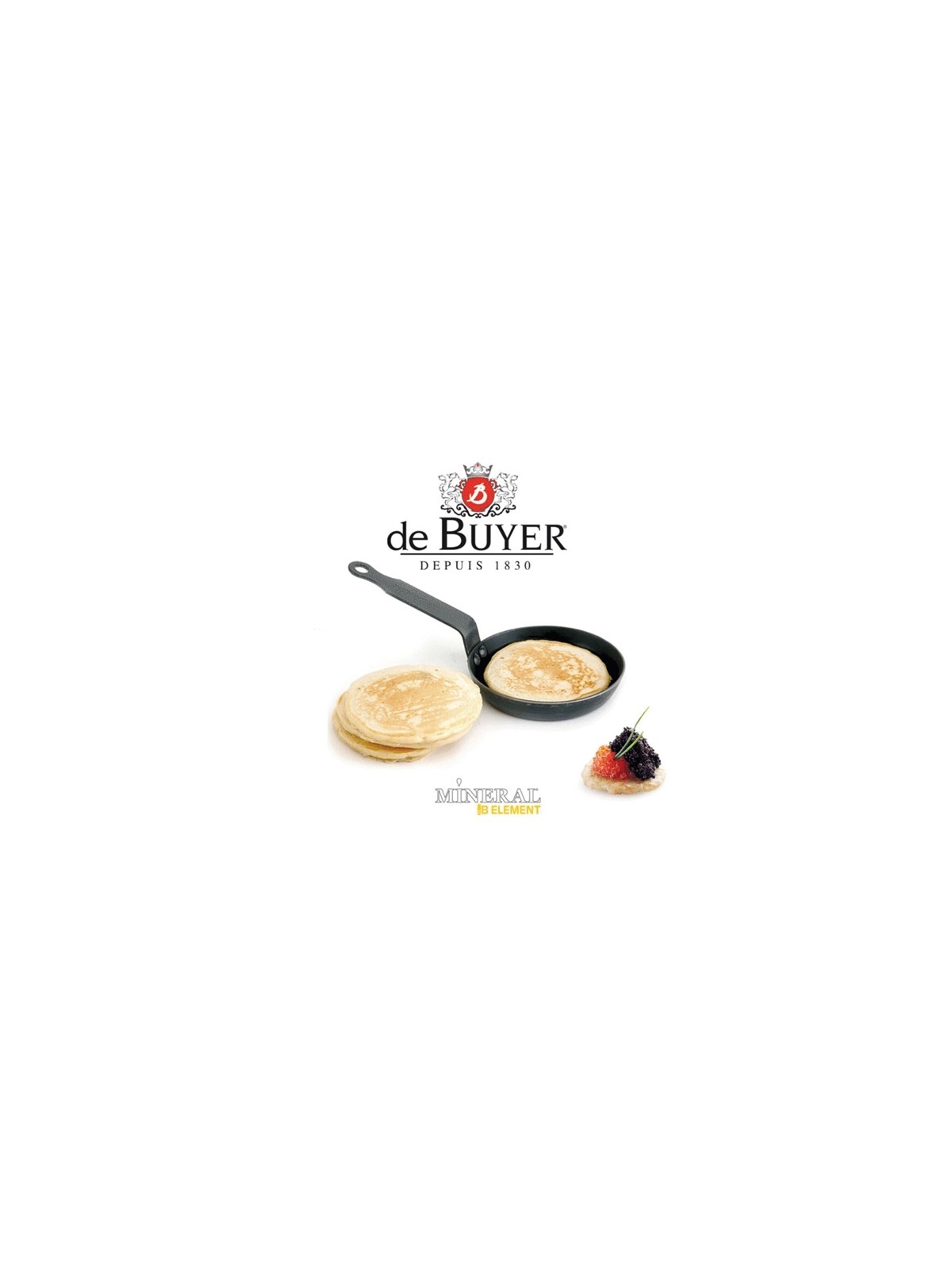 de Buyer Mineral B Blini Pan, 12 cm