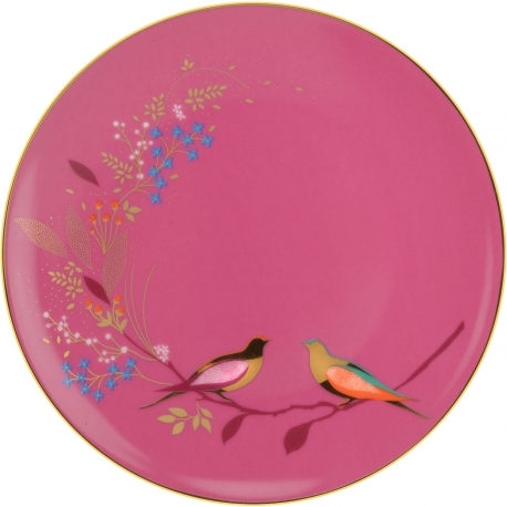 Portmeirion Sara Miller London Chelsea Cake Plate, Pink