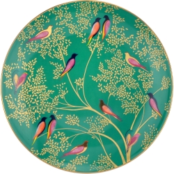 Portmeirion Sara Miller London Chelsea Cake Plate, Green