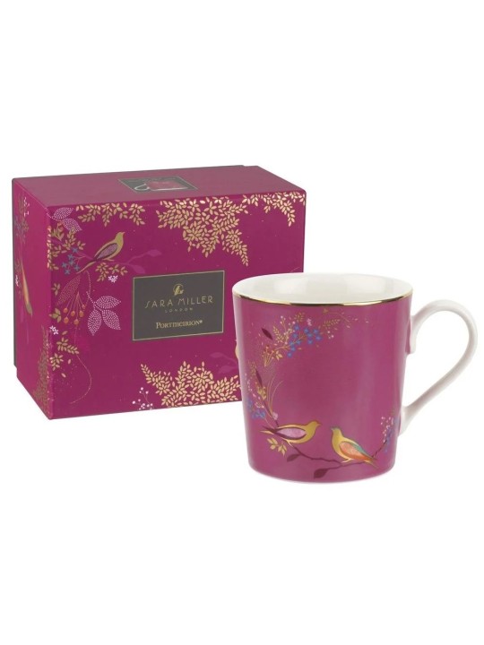 Portmeirion Sara Miller London Chelsea Mug, Pink