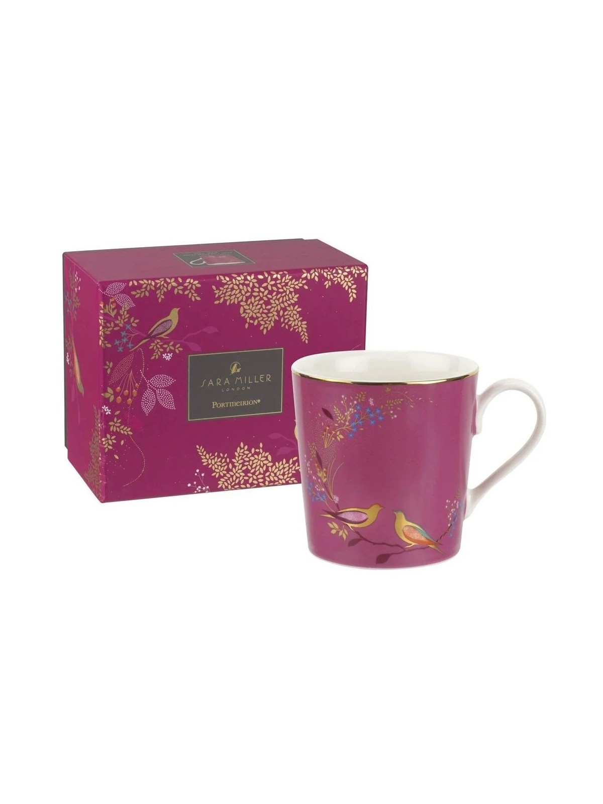 Portmeirion Sara Miller London Chelsea Mug, Pink