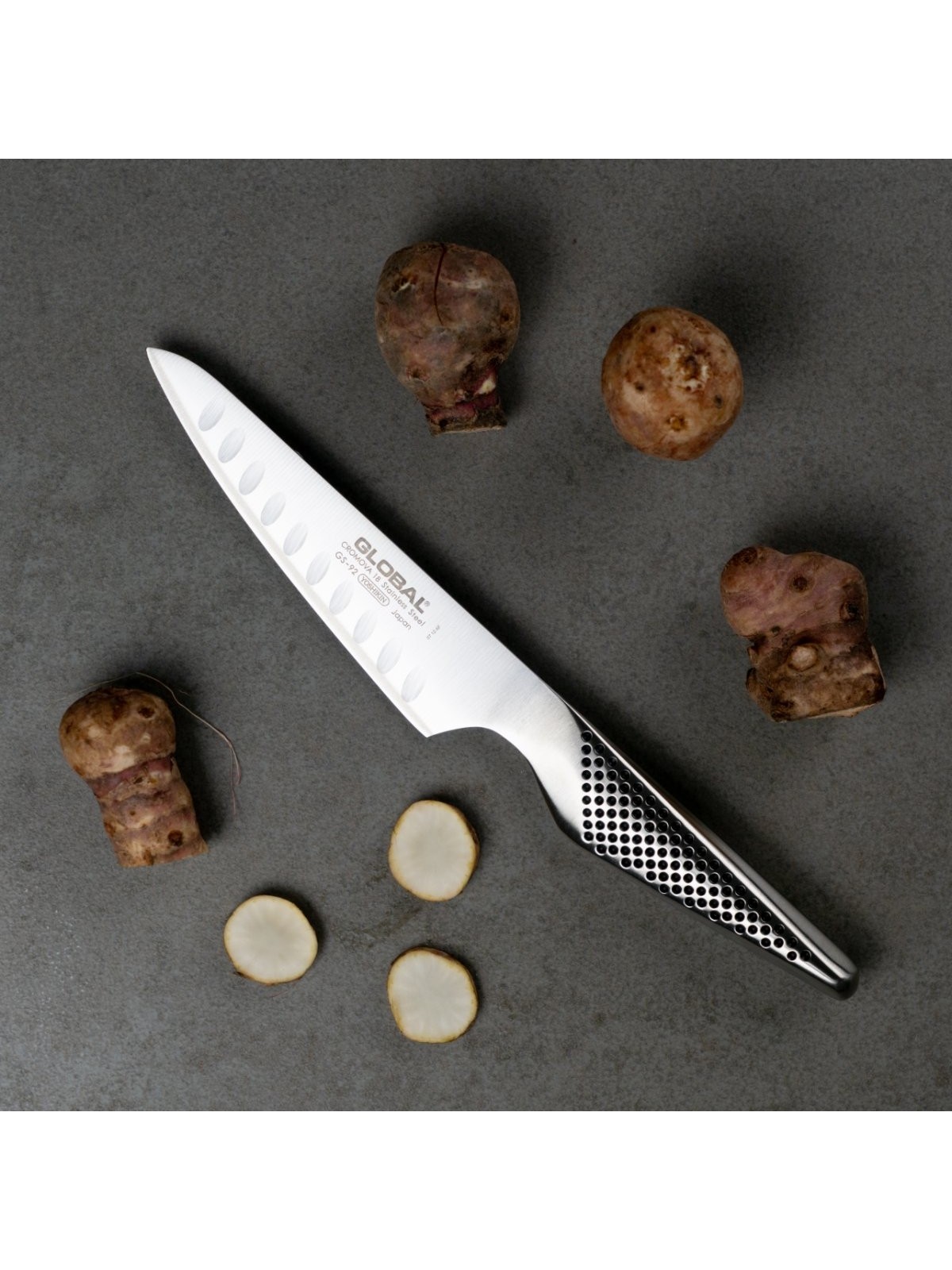 Global Chef's knife olive ground 13 cm