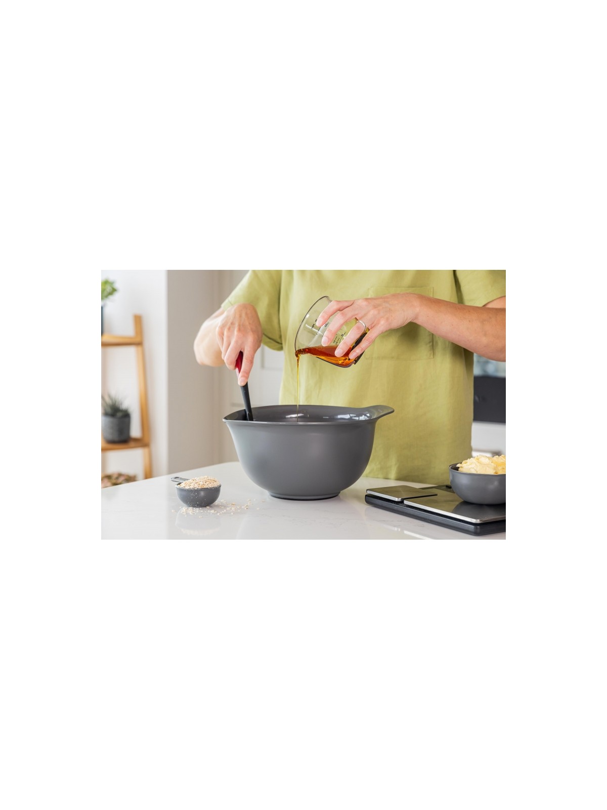 KitchenAid kausid, plastik, 3 tk komplektis, Empire Red