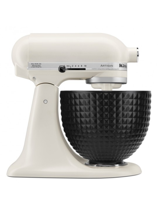 KitchenAid miksera trauks 4,7l, Black Studded, keramika