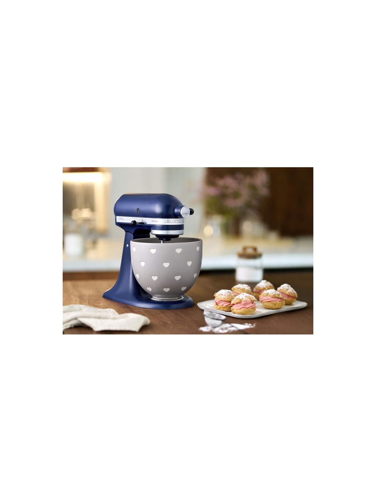 KitchenAid mikseri keraamiline kauss 4,7 l, "Layered Hearts"