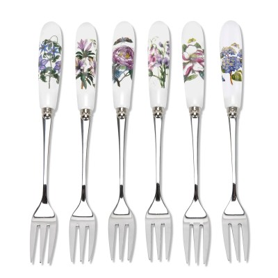 Portmeirion Botanic Garden Set of 6 Pastry Forks