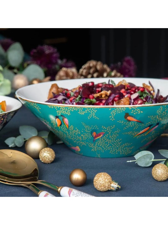 Portmeirion Sara Miller Chelsea Large Salad Bowl, Green