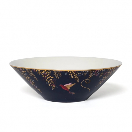 Portmeirion SSara Miller Chelsea Salad Bowl, Navy