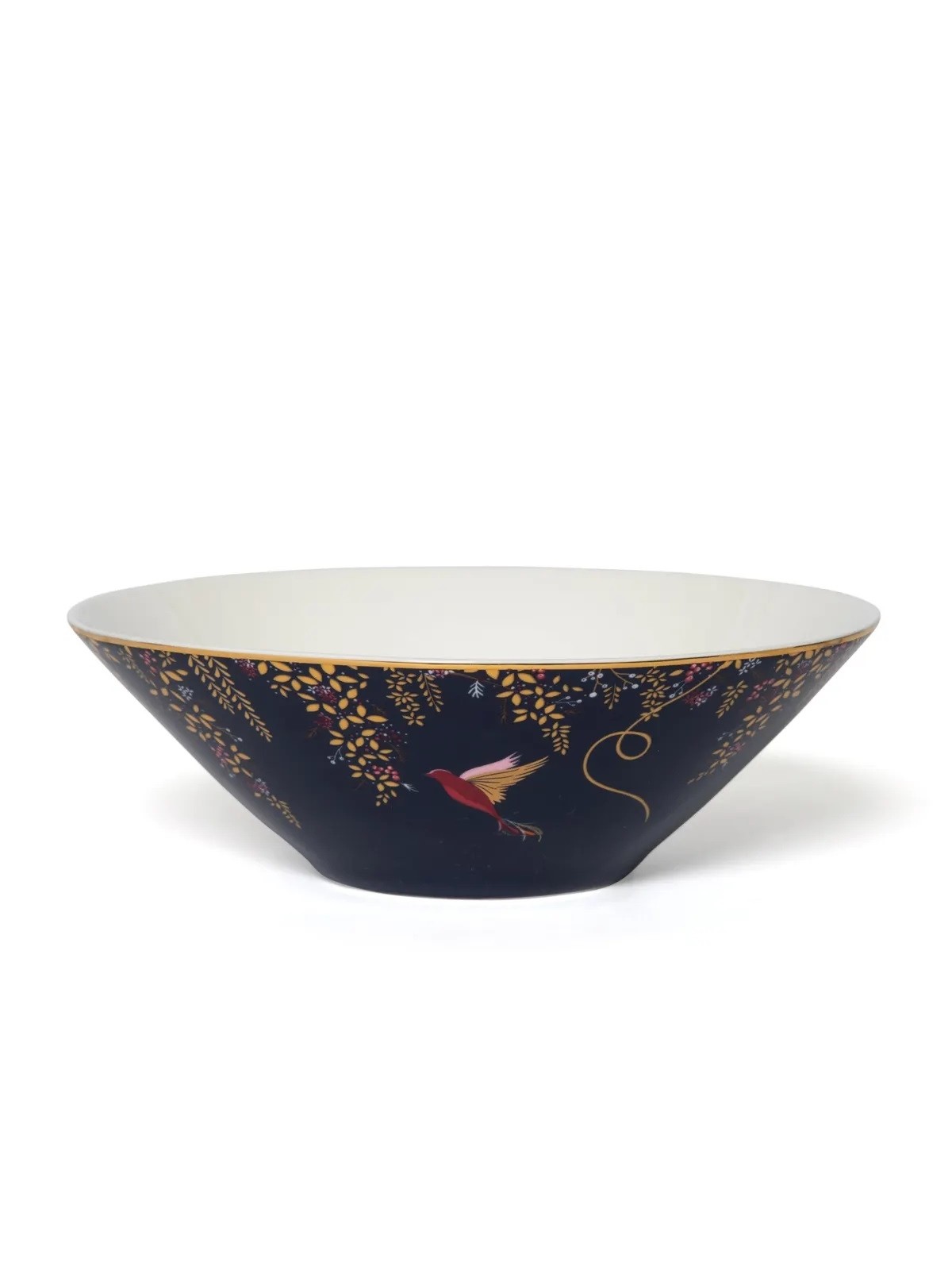 Portmeirion SSara Miller Chelsea Salad Bowl, Navy
