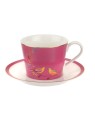 Portmeirion Sara Miller Chelsea Teacup & Saucer, Pink
