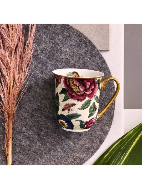 Spode Creatures of Curiosity Cream Floral Mug