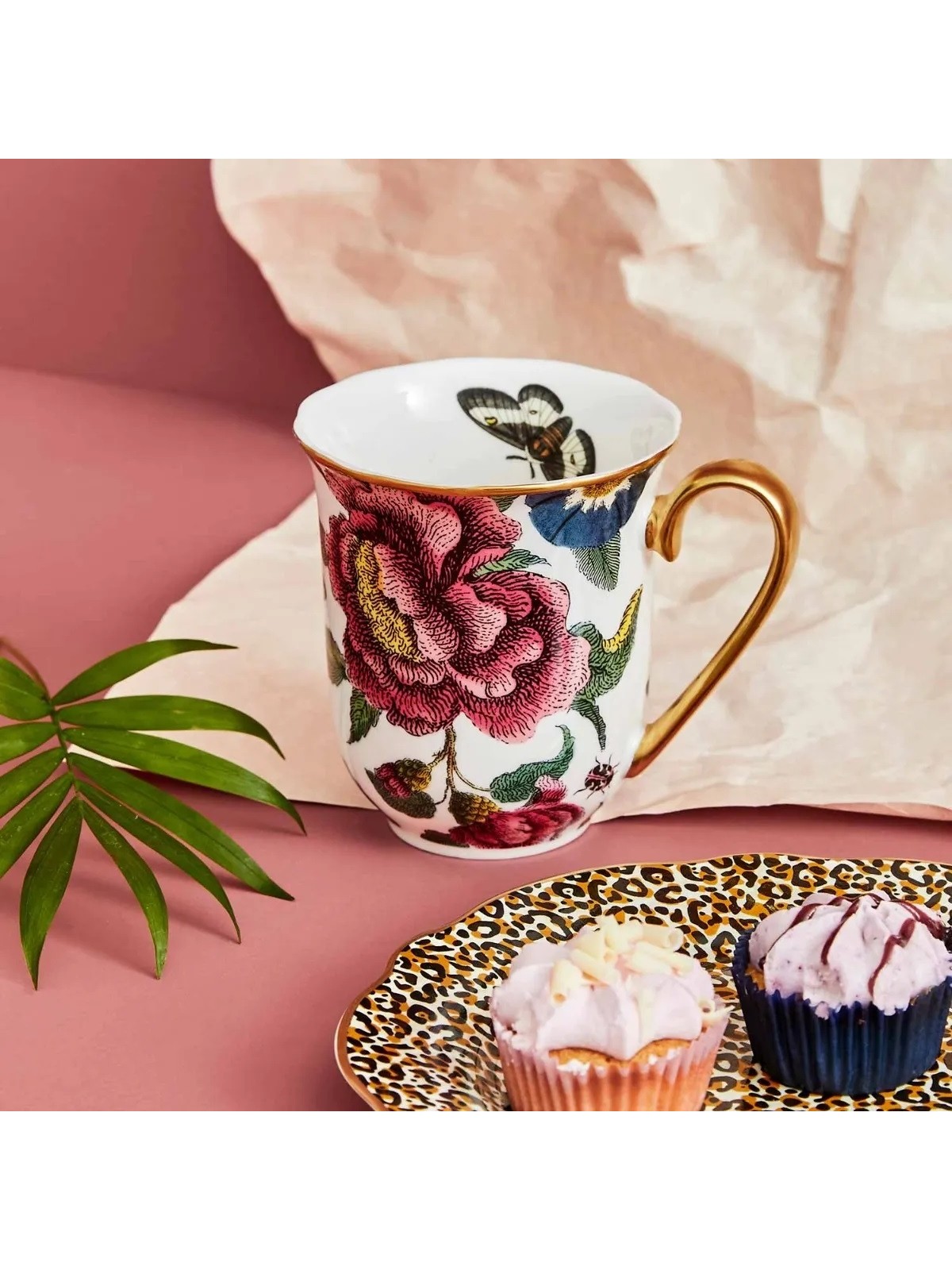 Spode krūze Creatures of Curiosity White Floral 0,34 l