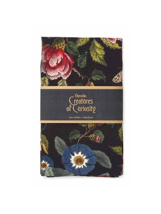 Spode Creatures of Curiosity Floral Tea Towel