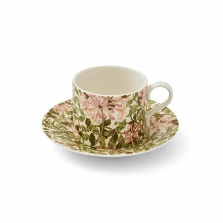 Spode tass+alustass Morris & Co Honeysuckle, 0,2 l