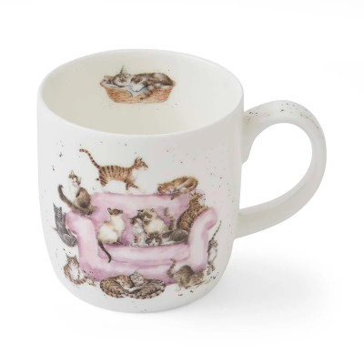 Royal Worcester Wrendale Designs Cattitude Mug (cats), 0,31 l