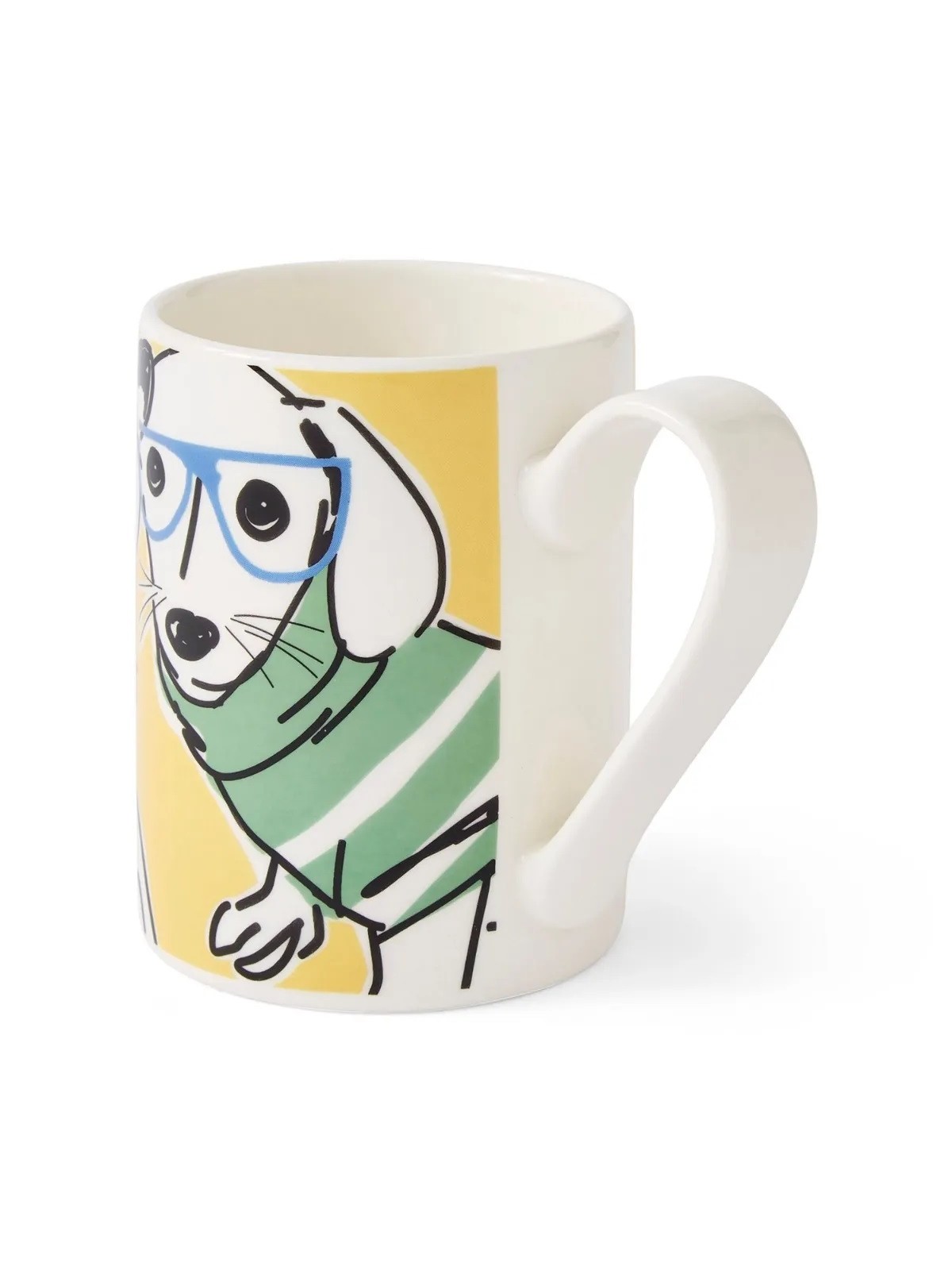Portmeirion Mug Meirion Dog Mug, Bright Yellow