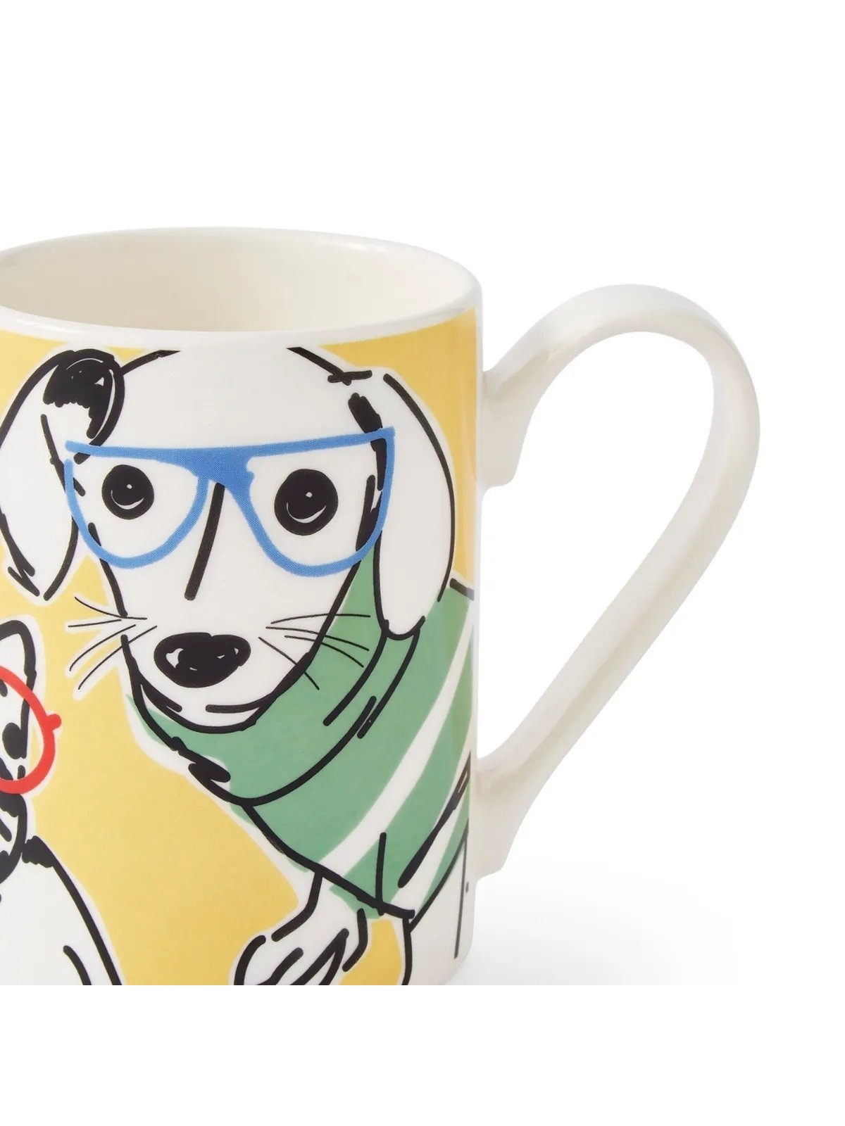 Portmeirion Mug Meirion Dog Mug, Bright Yellow