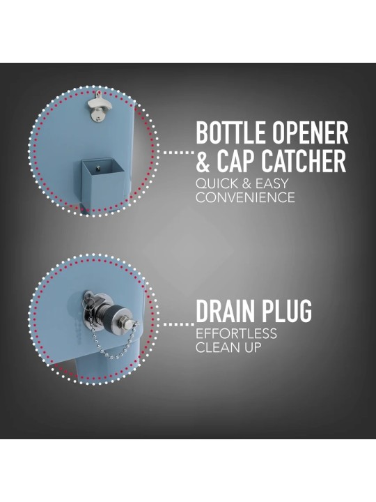 PermaSteel ratastel külmakast jalgadegl, 75 l, must