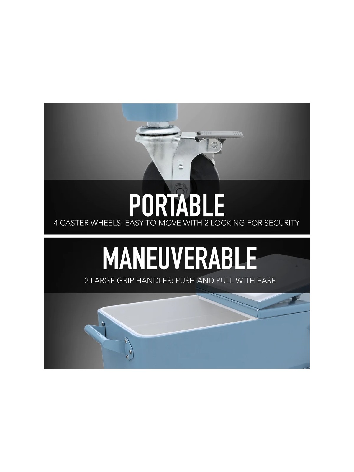 PermaSteel 75 litrų šaldytuvas – juodas