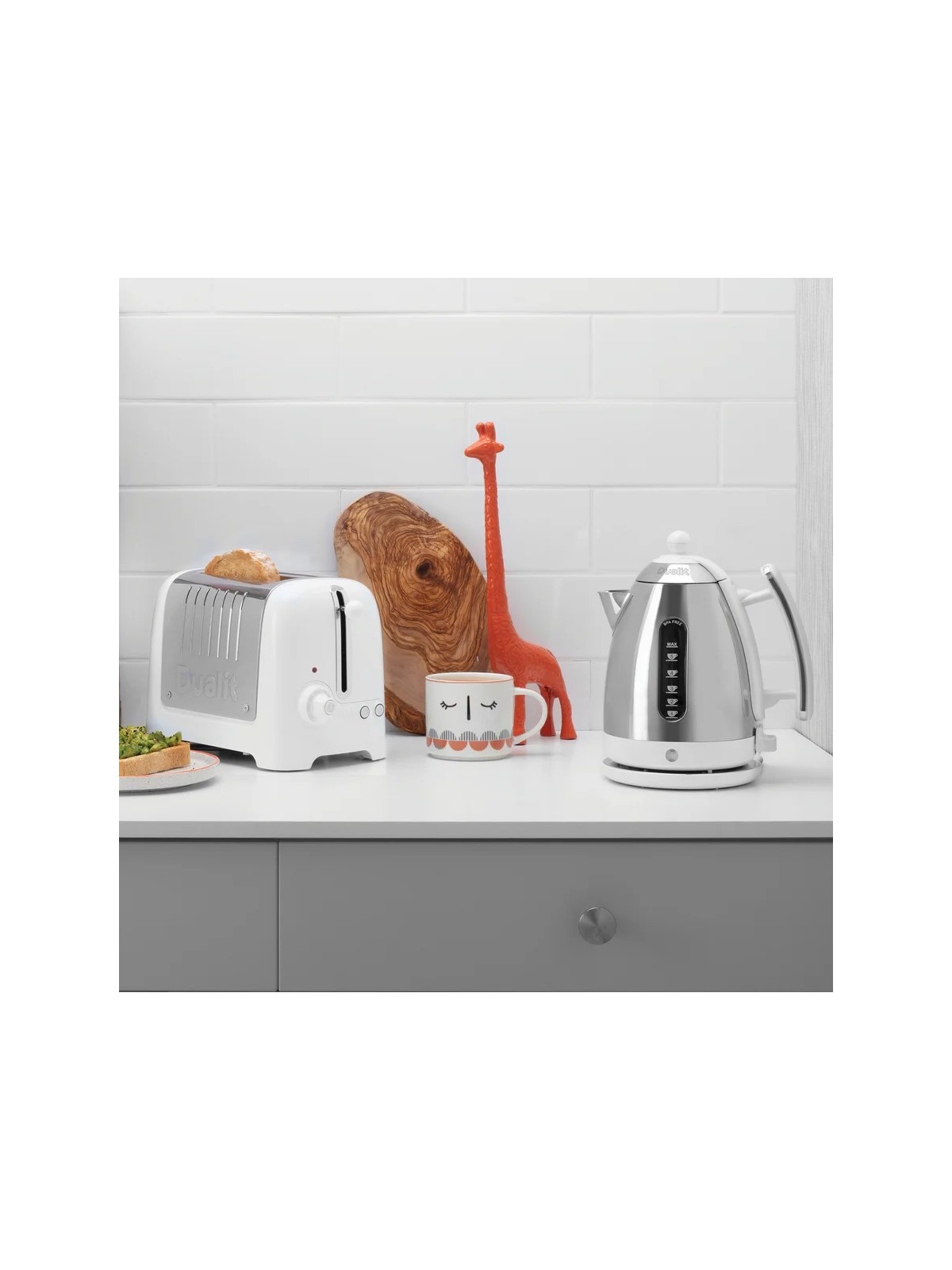 Dualit röster Lite 2- viilule, valge