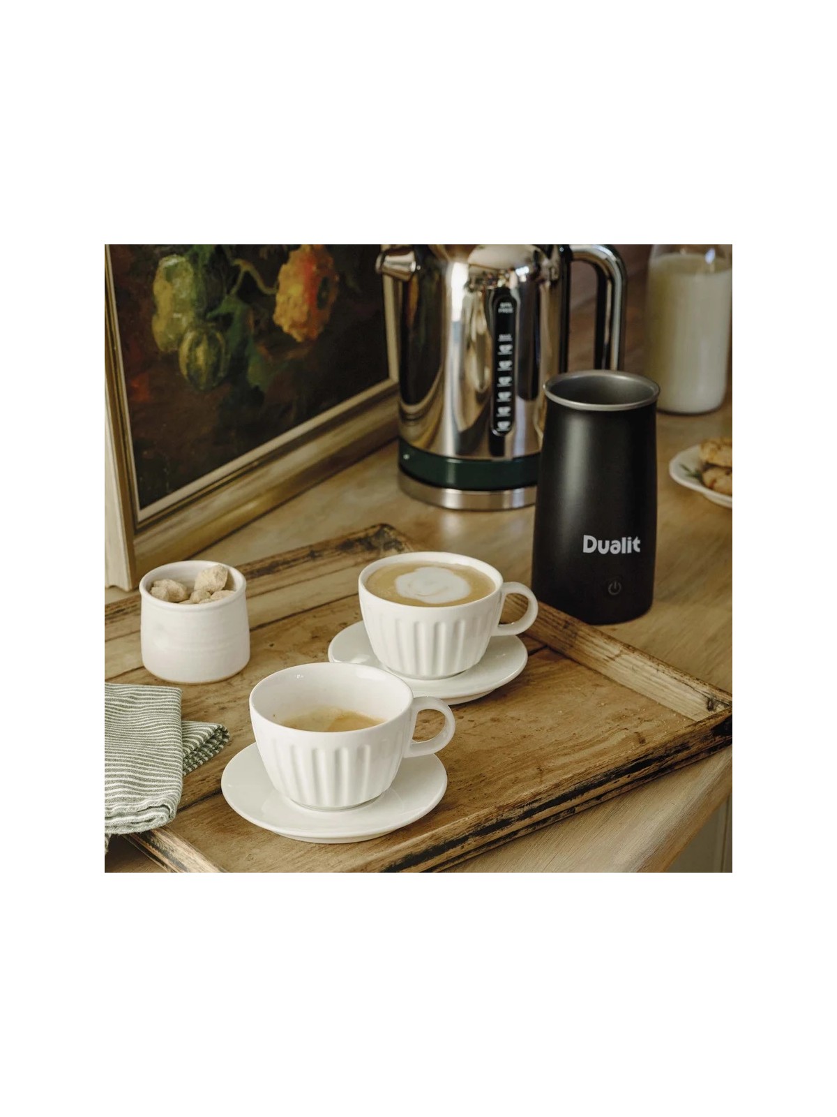 Dualit rokas piena putotājs un karstās šokolādes gatavotājs