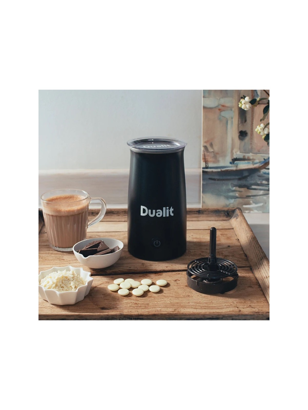 Dualit piima- ja šokolaadivahustaja, must