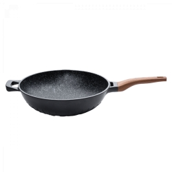Sola Non-stick wok 32 cm black marble